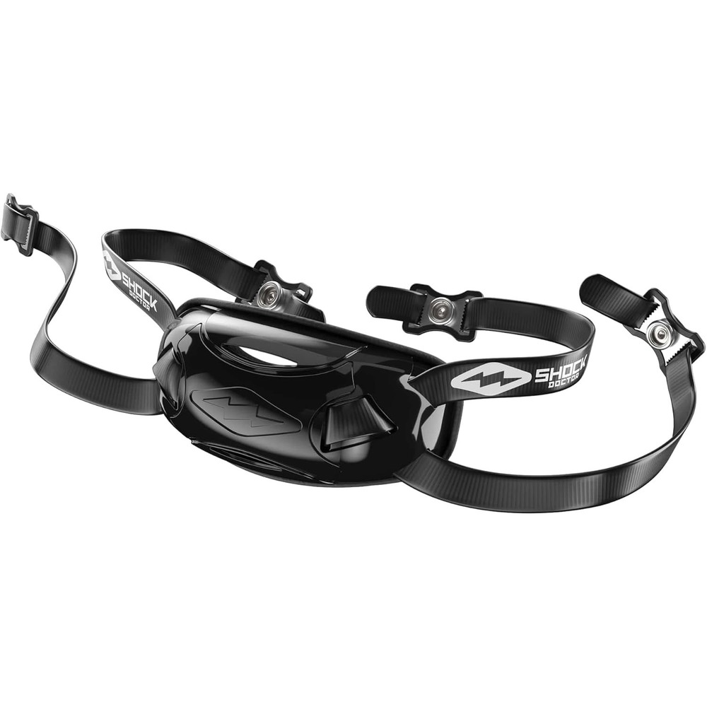 Shock Doctor Football Helmet Chin Strap, Adjustable Straps - Black, Adult